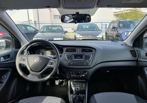 Hyundai i20 cena 39900 przebieg: 149345, rok produkcji 2019 z Sieniawa małe 79